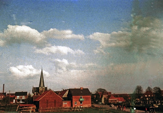 Blick von der Mühle aufs Dorf 1968